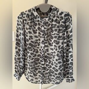 Banana Republic Women’s Leopard Button Shirt